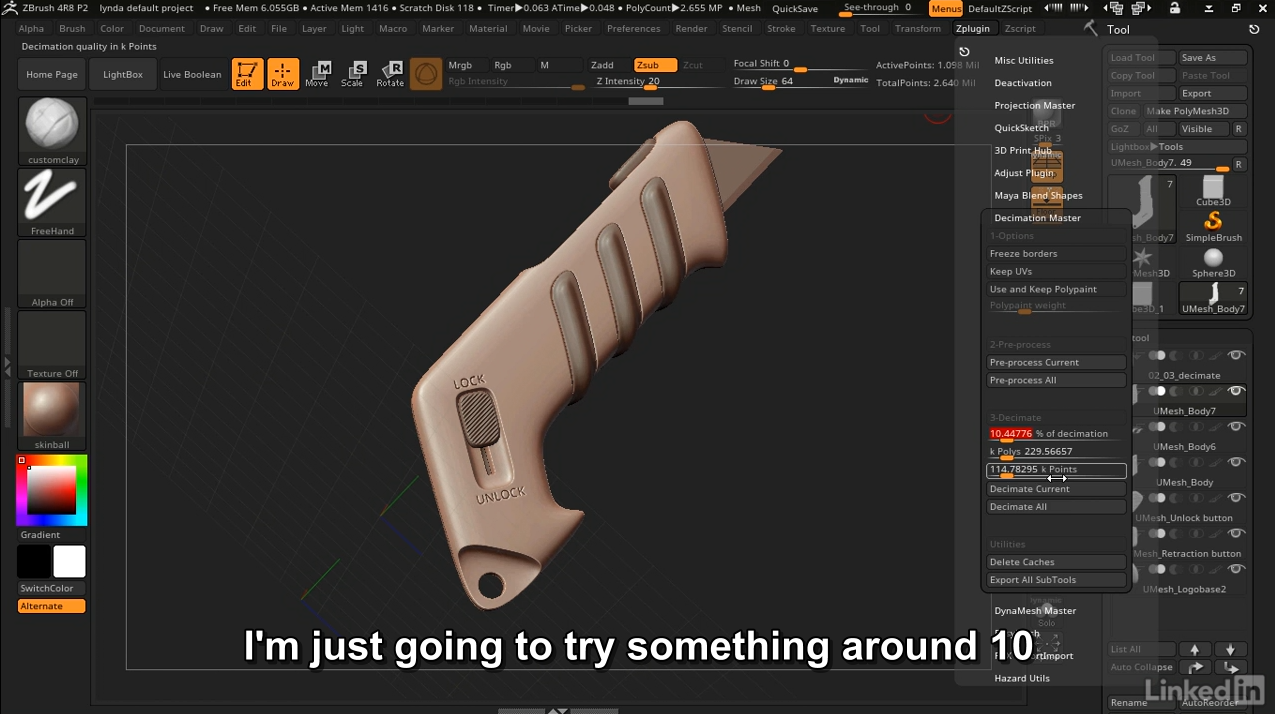 lynda zbrush and keyshot for product design and rendering